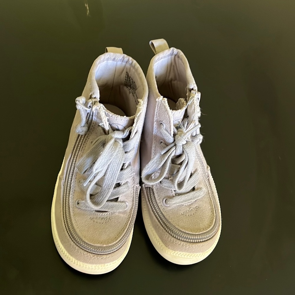 Billy shoes size 10 children. Gray with white sole.  Used condition